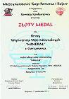 VI Targi POLDRINK 97 - Złoty Medal